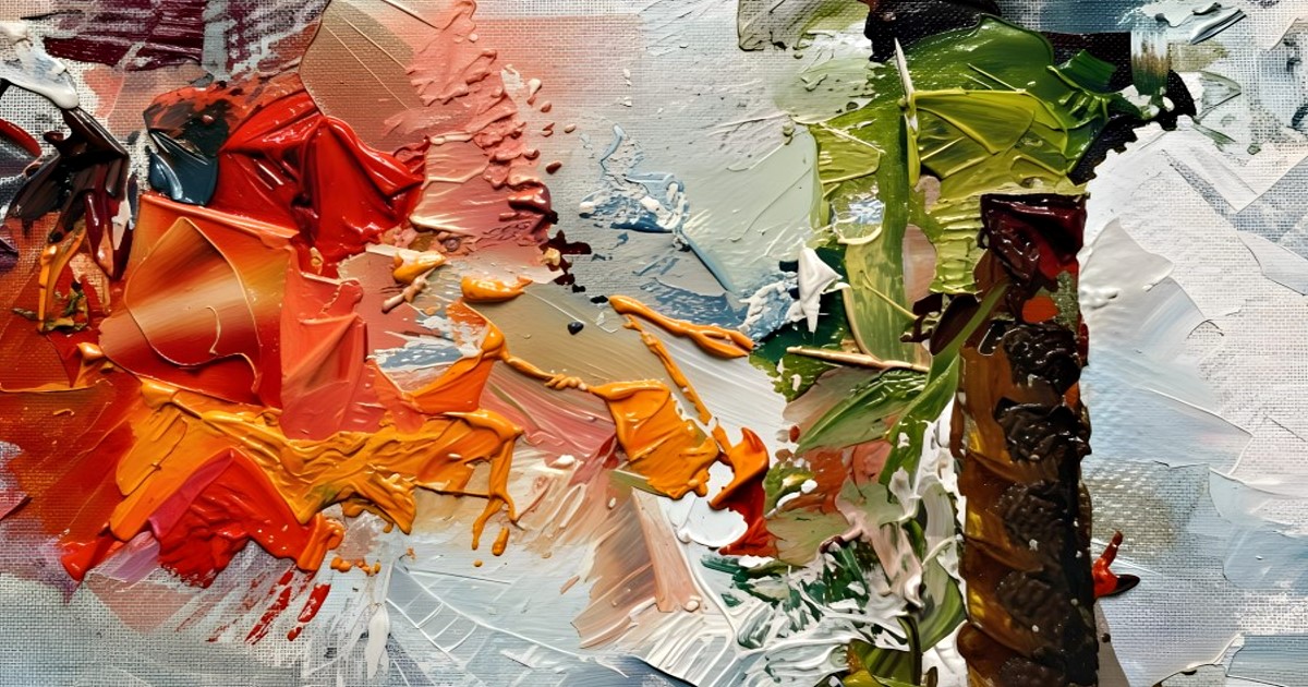 Chagdali — abstract impasto painting, digital painter in Vaucluse, France