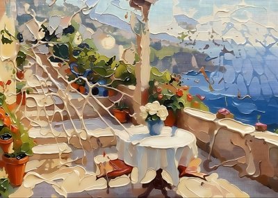 Table by the Sea