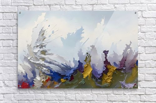 La Naturaleza Furiosa – Paisaje abstracto turbulento, lámina de arte